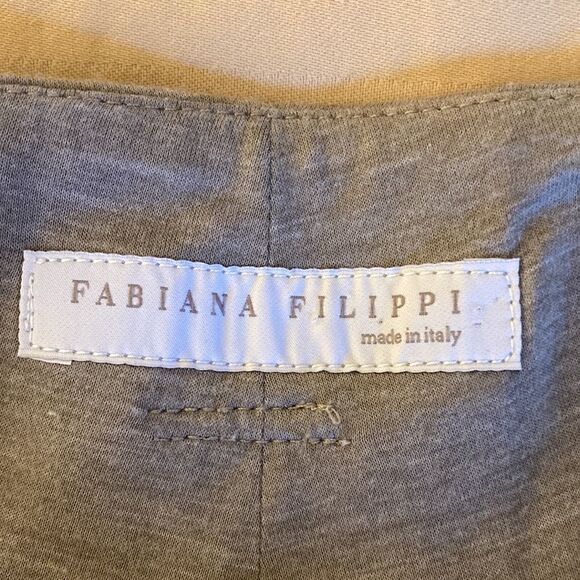 Fabiana Filippi NWOT Knit Waistband Organic Cotton/Linen Pants.  Size 42/6. - Picture 6 of 7